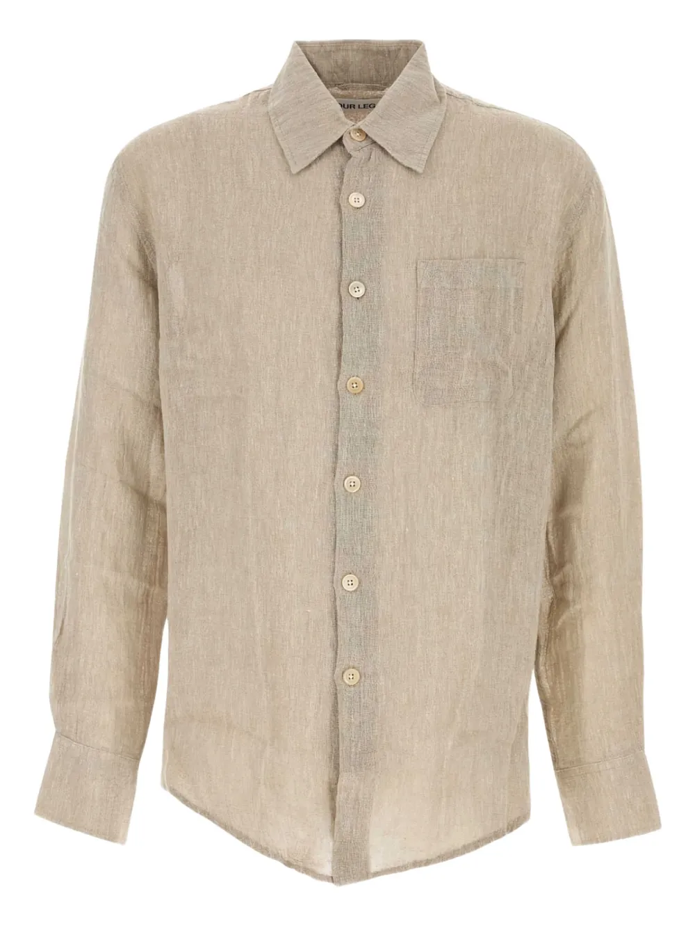OUR LEGACY linen-blend shirt - ニュートラル OUR LEGACY linen-blend shirt - ニュートラル