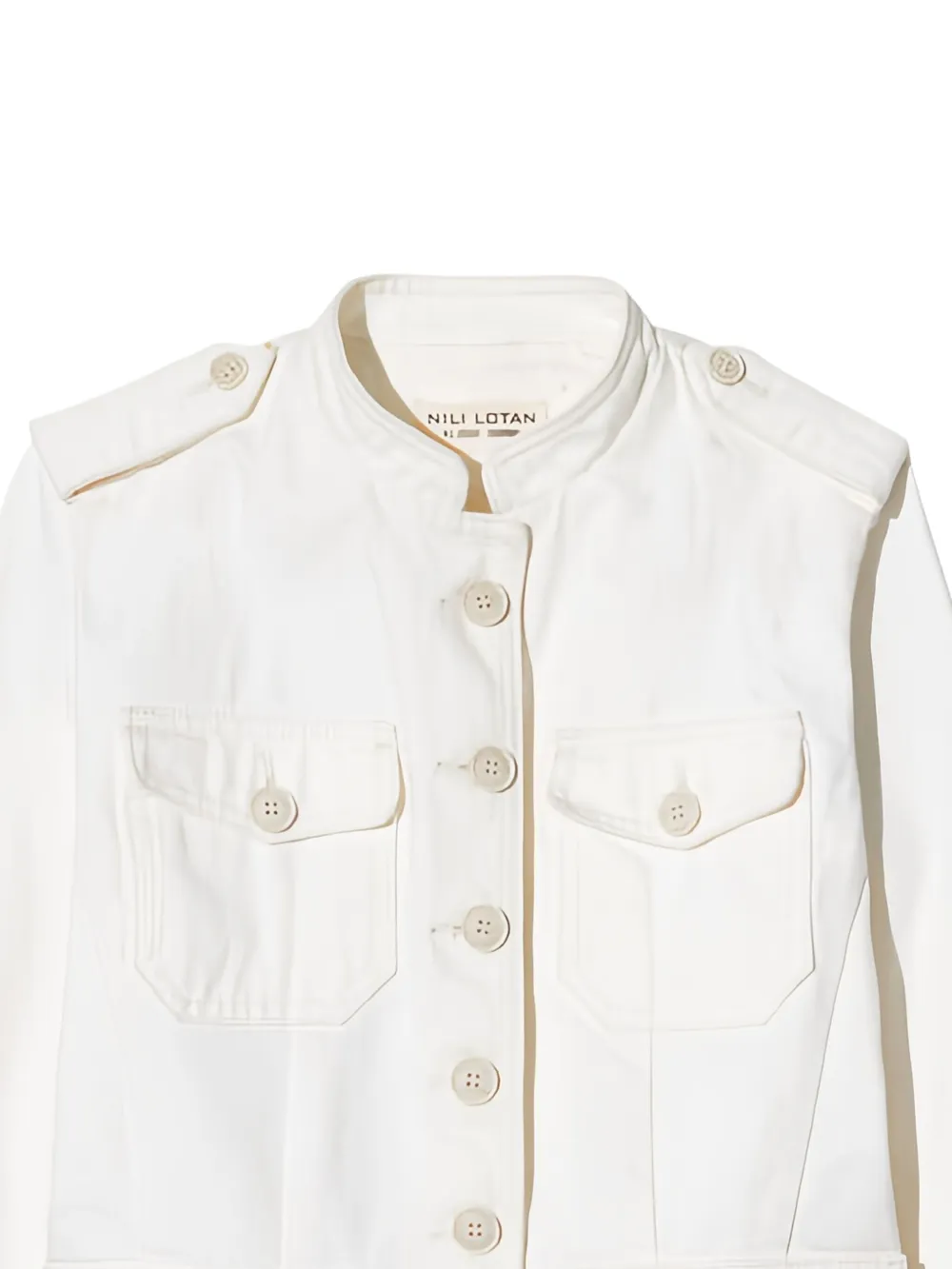 Nili Lotan button-front flap-pocket military jacket | Military Jackets | Image 2