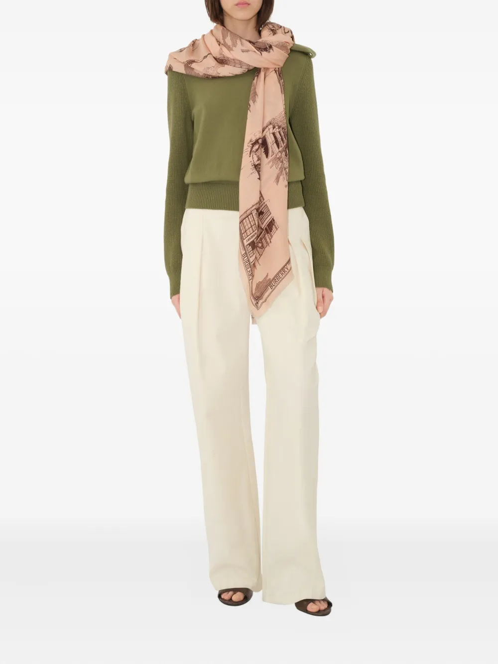 Burberry London Landmarks sjaal Roze