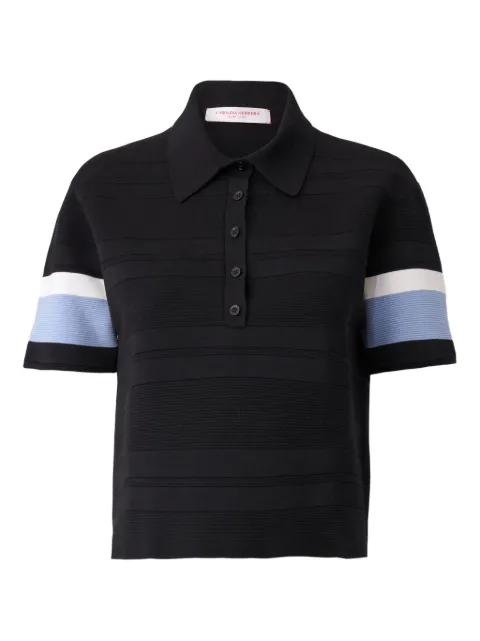 Carolina Herrera stripe-detail polo top