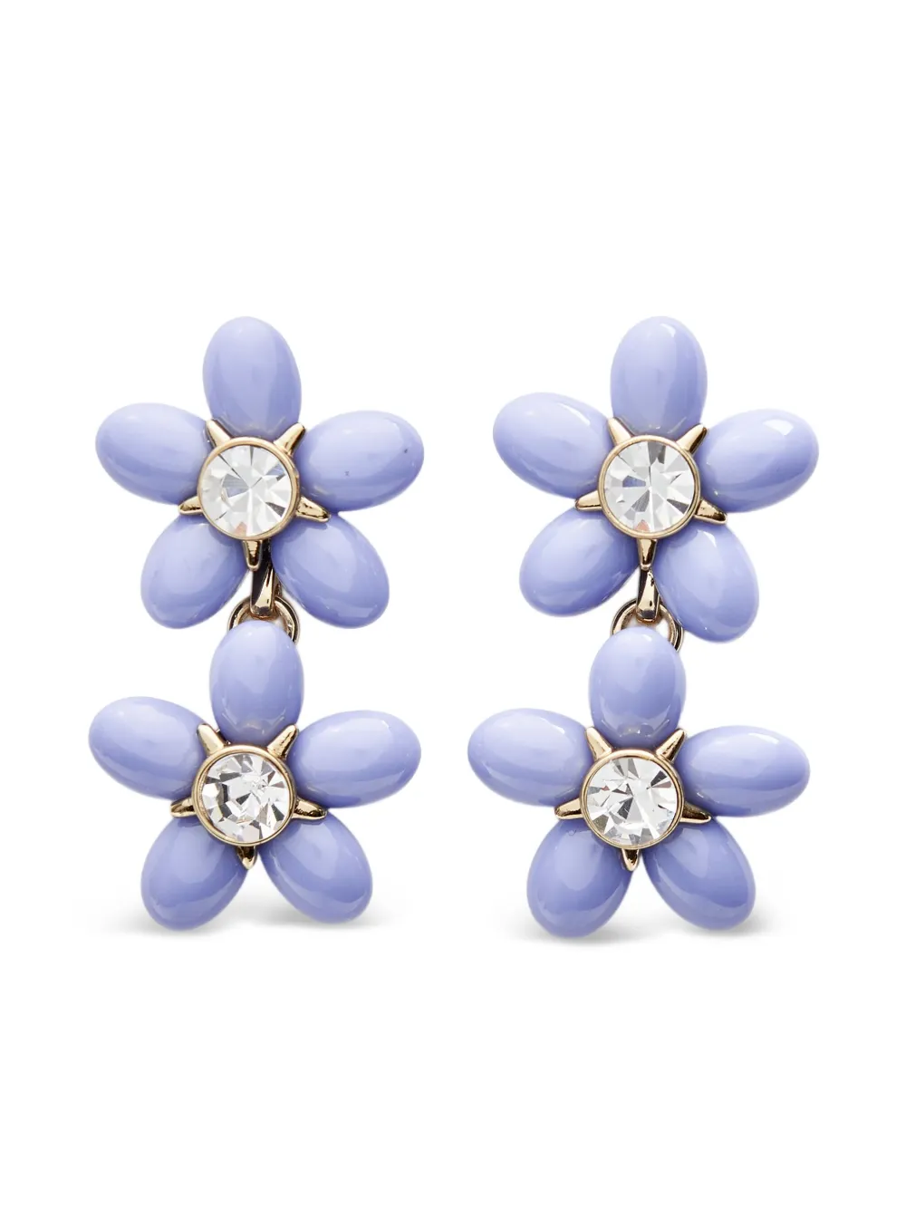 Carolina Herrera Orecchini pendenti Double Flower | oro | Image 1