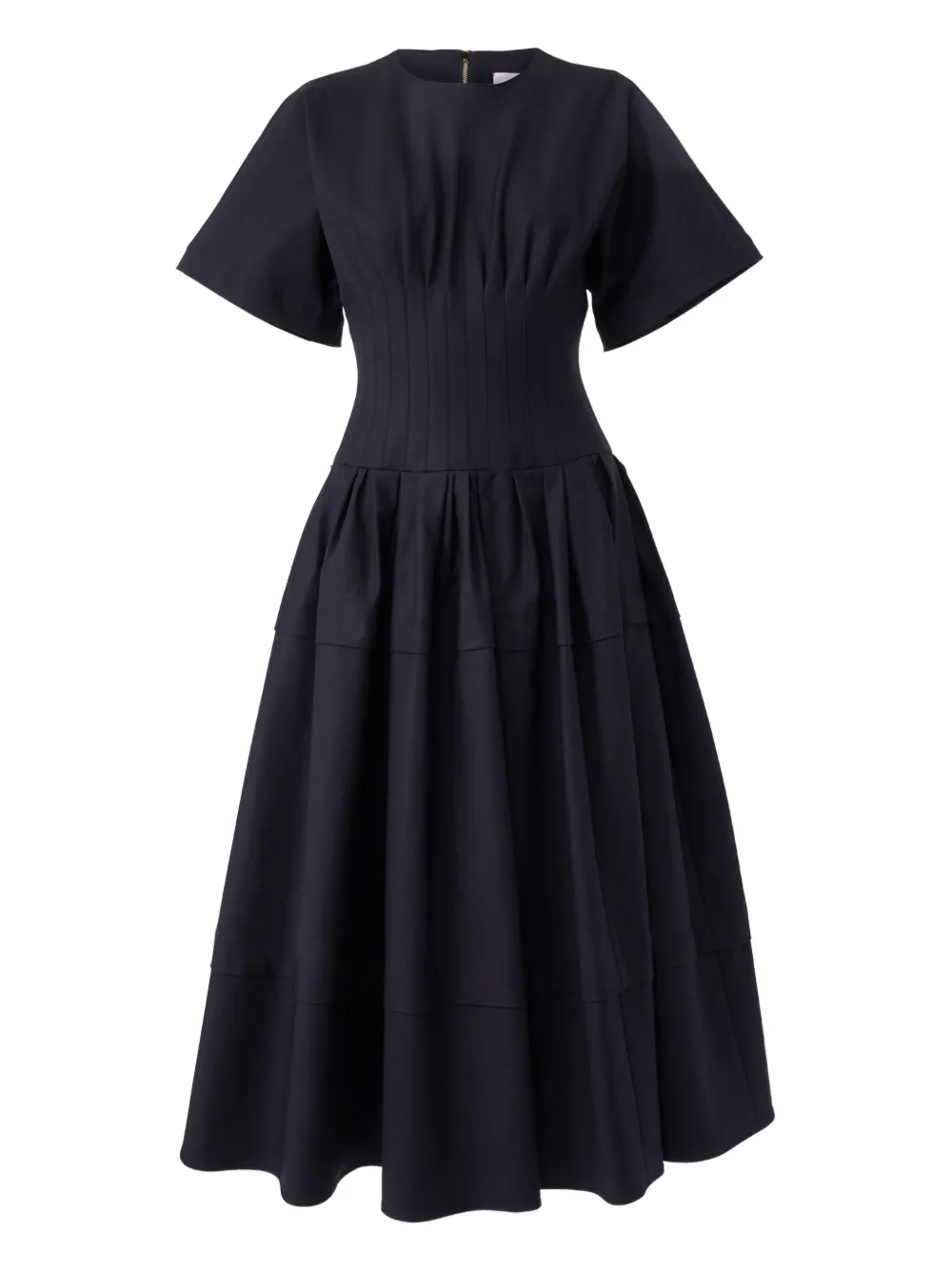 Carolina Herrera Pleated-waist Midi Dress