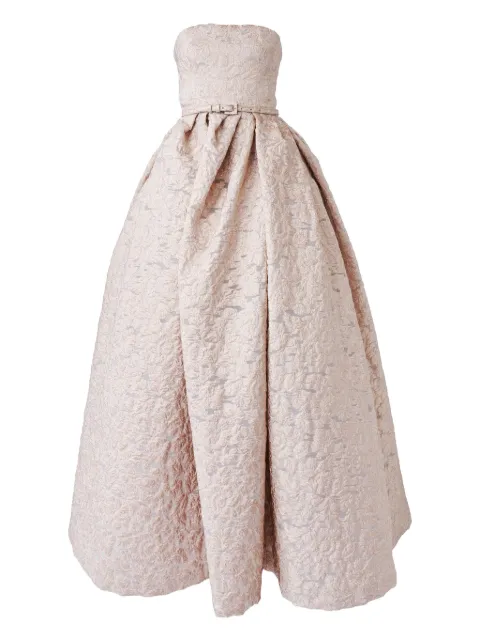 Carolina Herrera brocade-effect gown