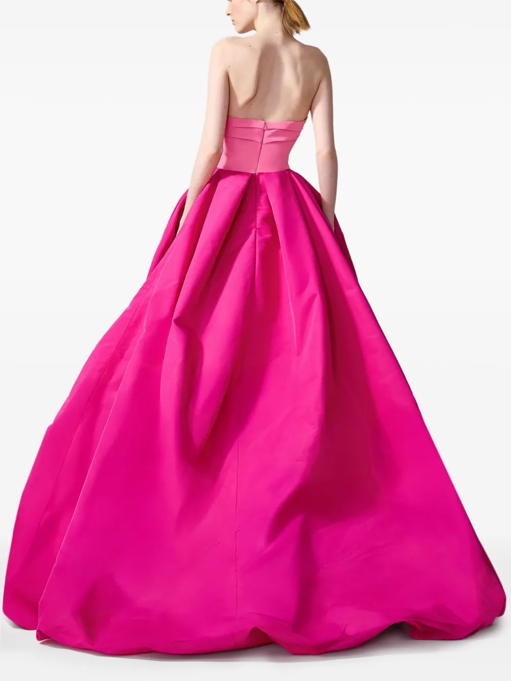 Carolina Herrera High-low Gown In Pink