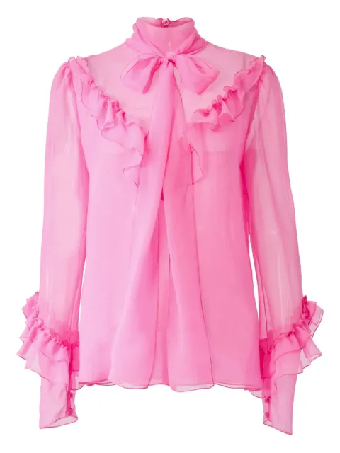 Carolina Herrera chiffon blouse