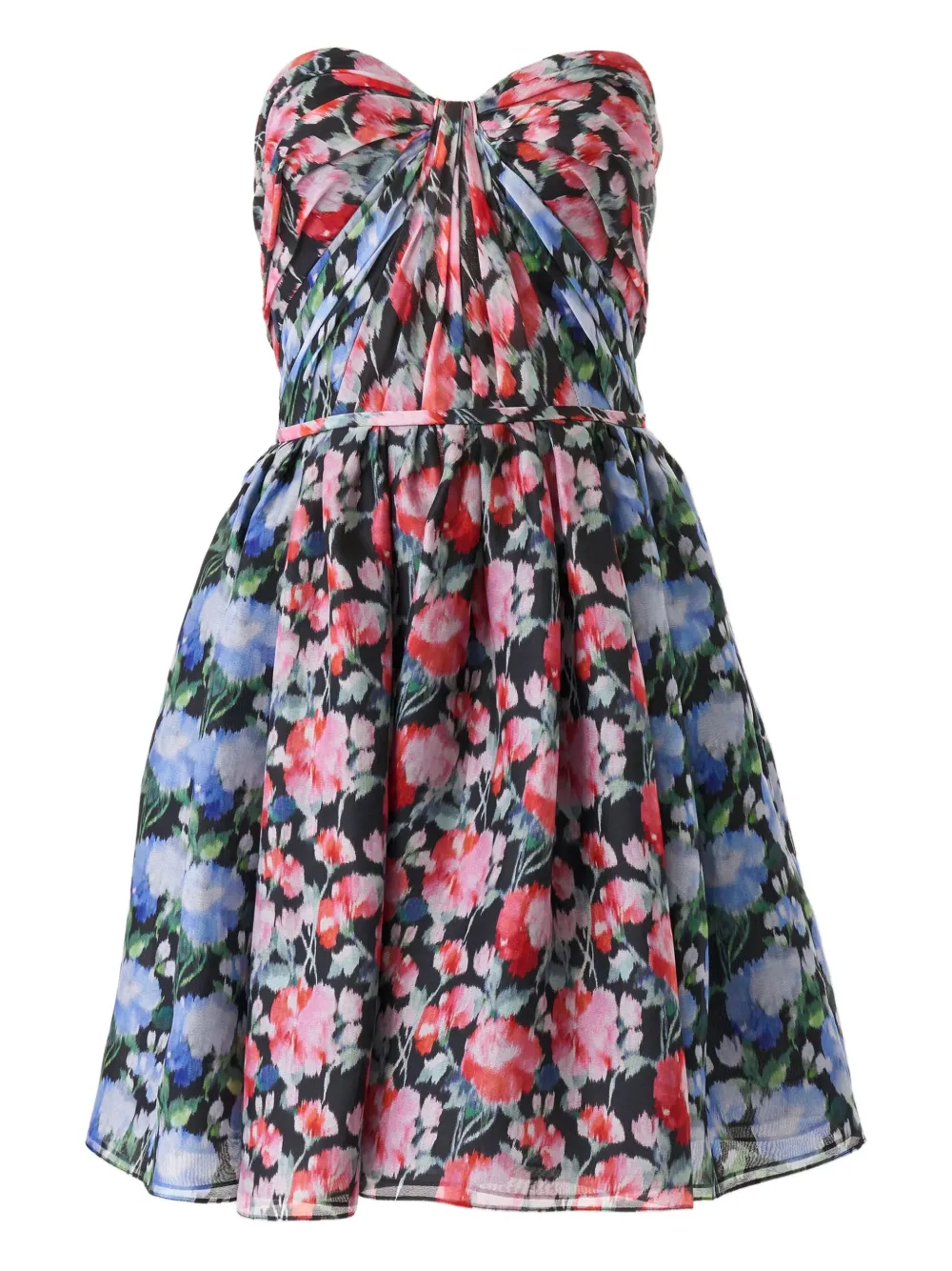 Carolina Herrera Mini-jurk met pioen-print Blauw