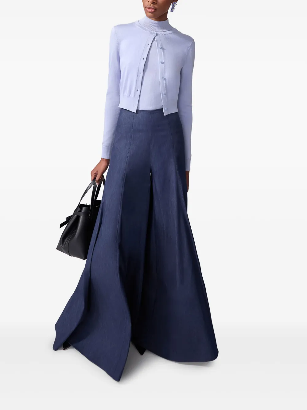 Carolina Herrera Denim palazzo broek Blauw
