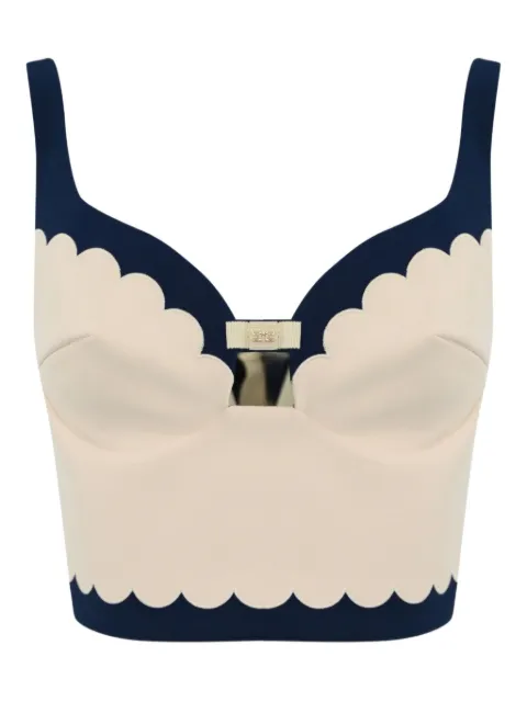 Elisabetta Franchi scalloped-hem top