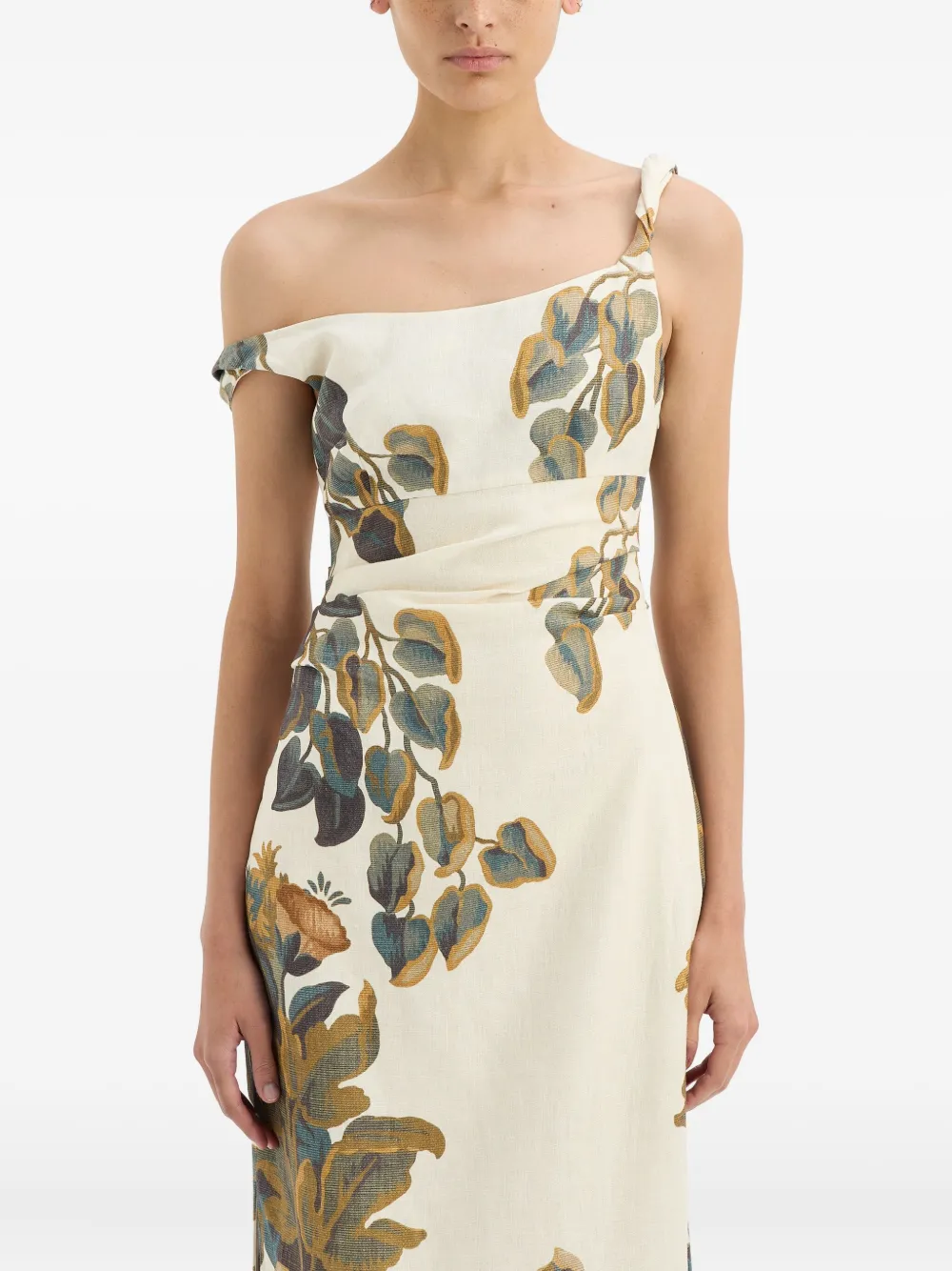 SIR. Katoenen midi-jurk Beige