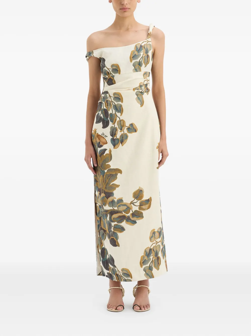 SIR. cotton midi dress - Beige