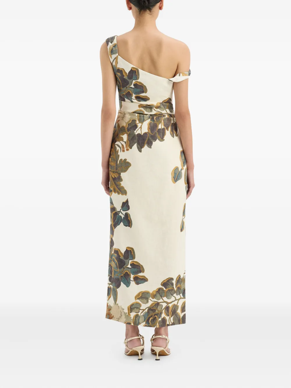 SIR. Katoenen midi-jurk Beige