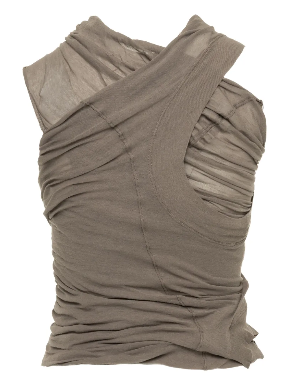 Rick Owens draped cross-front top | Vests & Tank Tops | Image 2