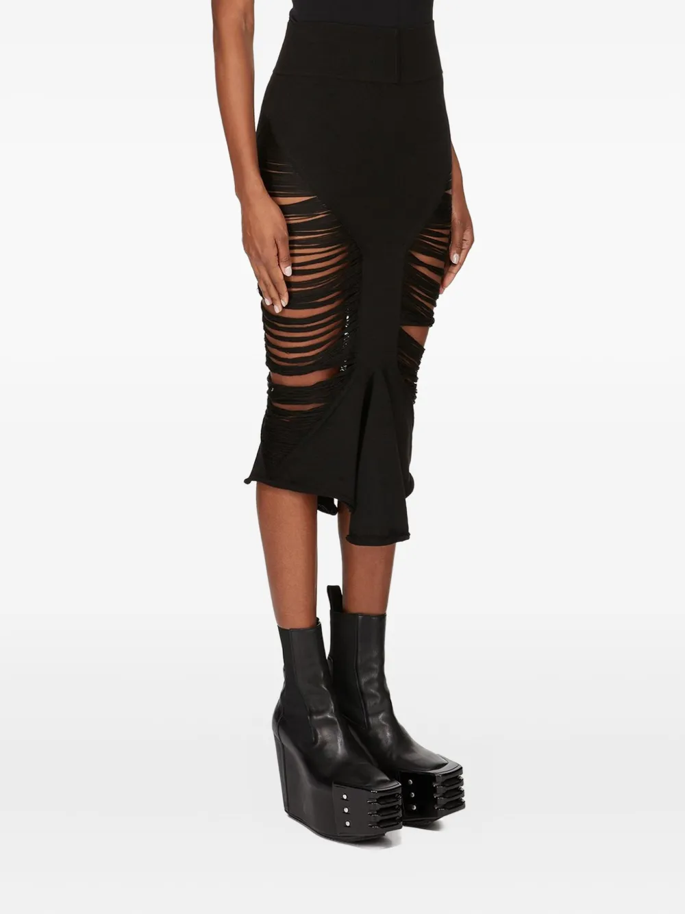 Rick Owens Tanja midi-rok - Zwart