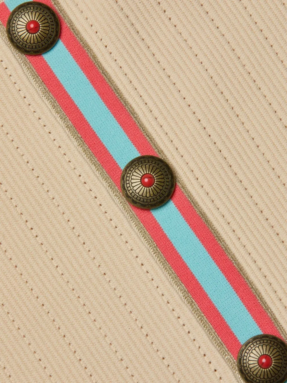 L'Agence Geribbeld vest Beige