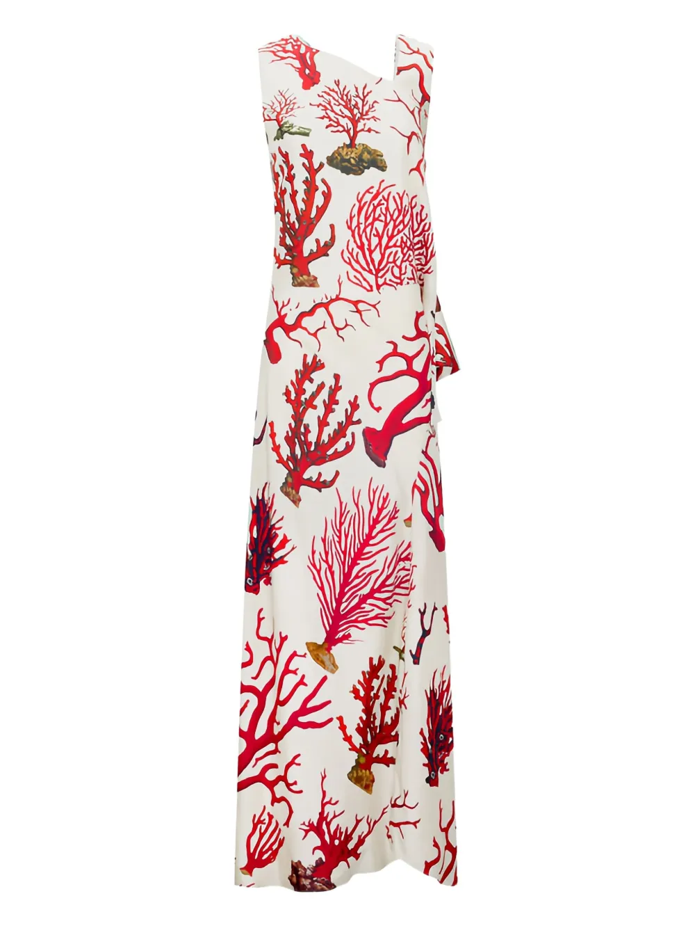 Libertine Jurk met ruches en print - Beige