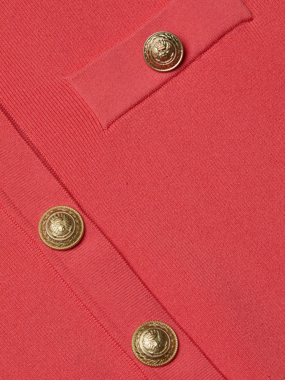 L'Agence Vest verfraaid met knopen en ronde hals Roze