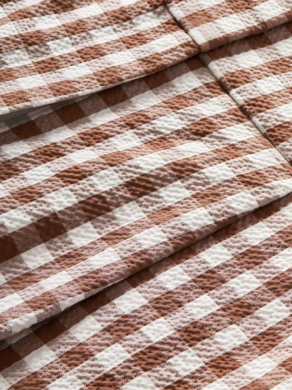 Veronica Beard Haina Gingham-pattern Pleated Shorts In Brown