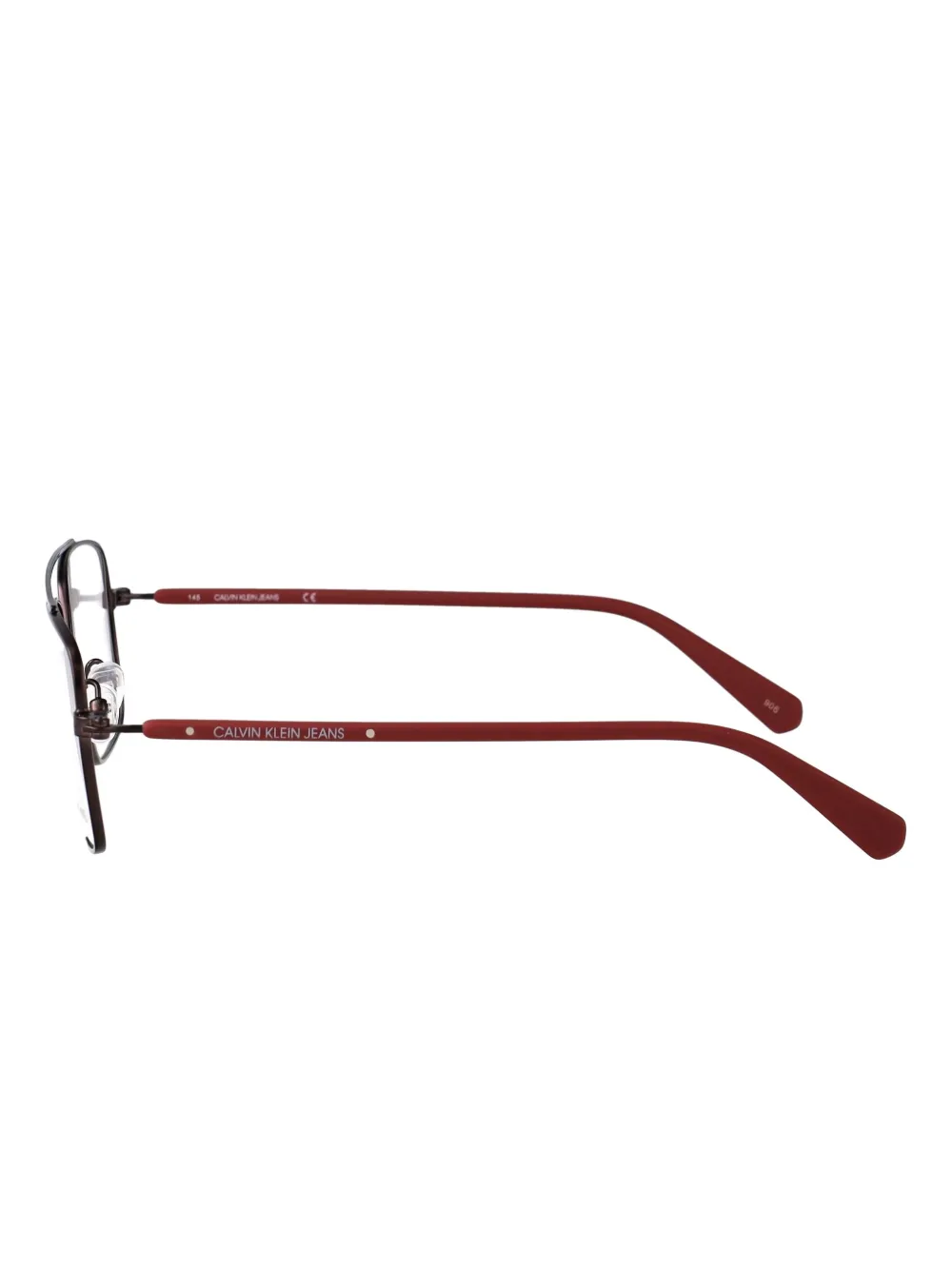 Calvin Klein Jeans Bril met rechthoekig montuur Rood