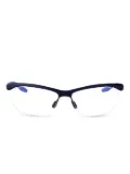 Nike 7401 shield-frame glasses - Blue