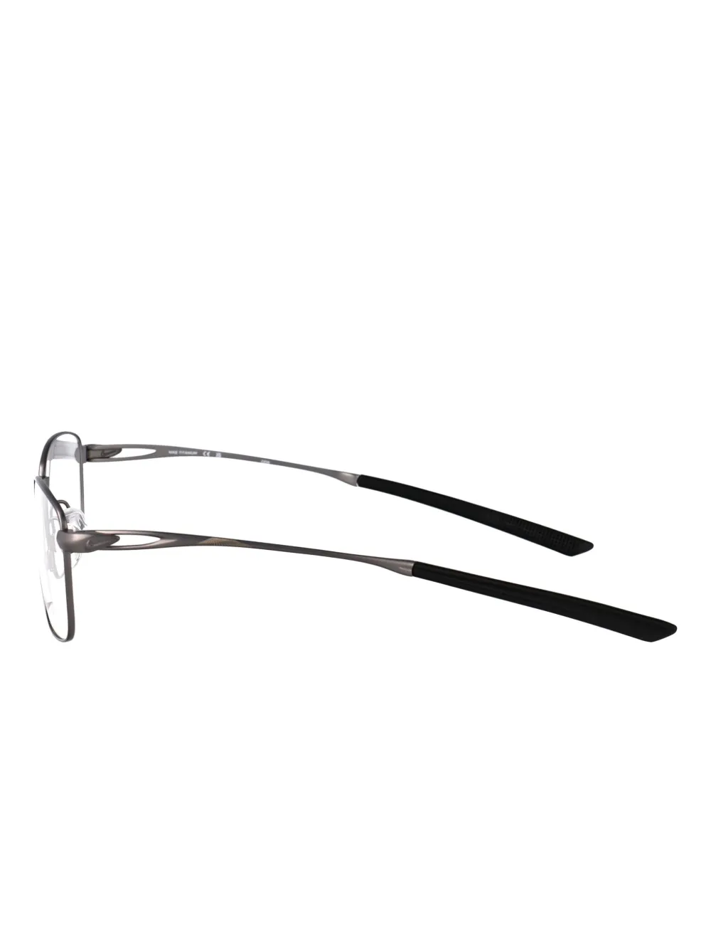 Nike 6046 bril met rechthoekig montuur Zilver