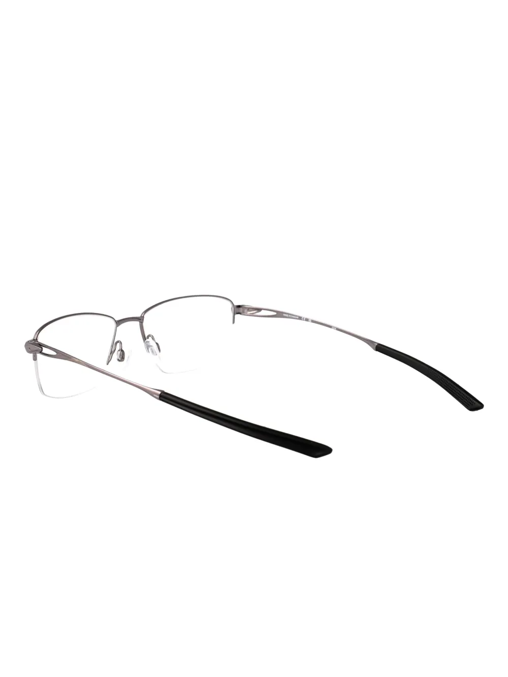 Nike 6045 bril met rechthoekig montuur Zilver