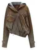 OUDE WAAG asymmetric jacket - Brown