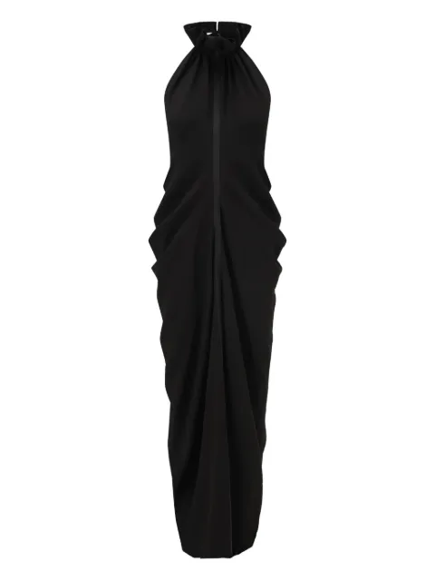 OUDE WAAG vestido largo con cuello halter