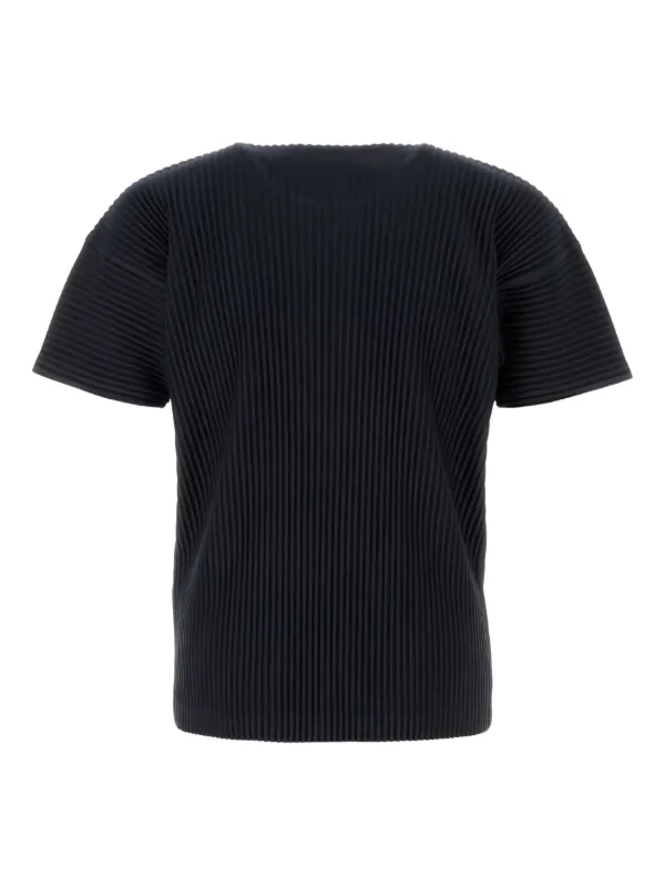 Homme Plissé Issey Miyake プリーツ Tシャツ | ブルー | FARFETCH JP