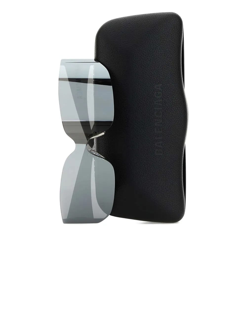 Balenciaga Mono zonnebril met vierkant montuur Zilver