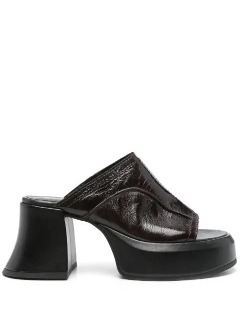 Miista sandalias de piel con tacón de 80mm