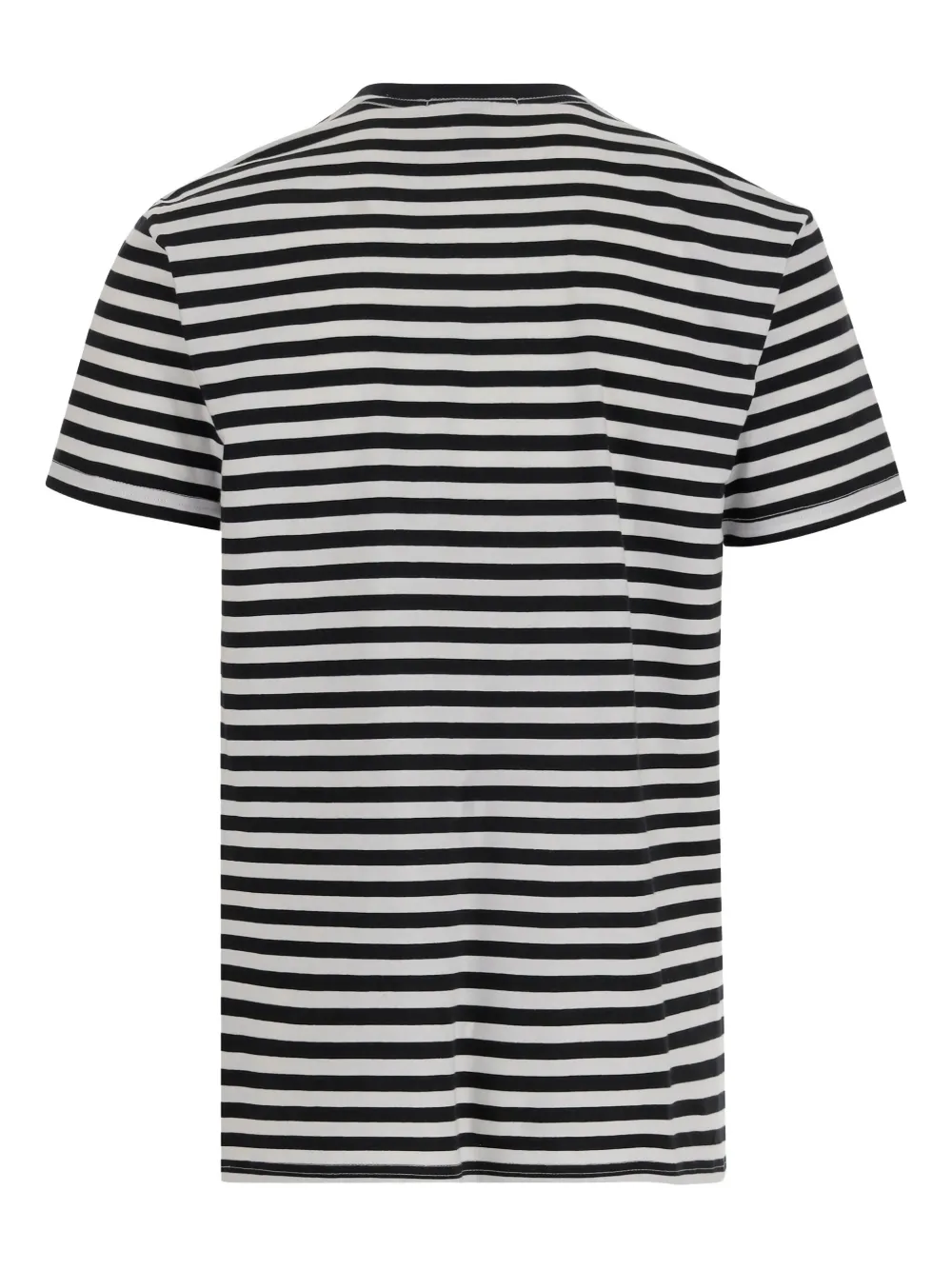 BLACK SCORE STRIPED T-SHIRT