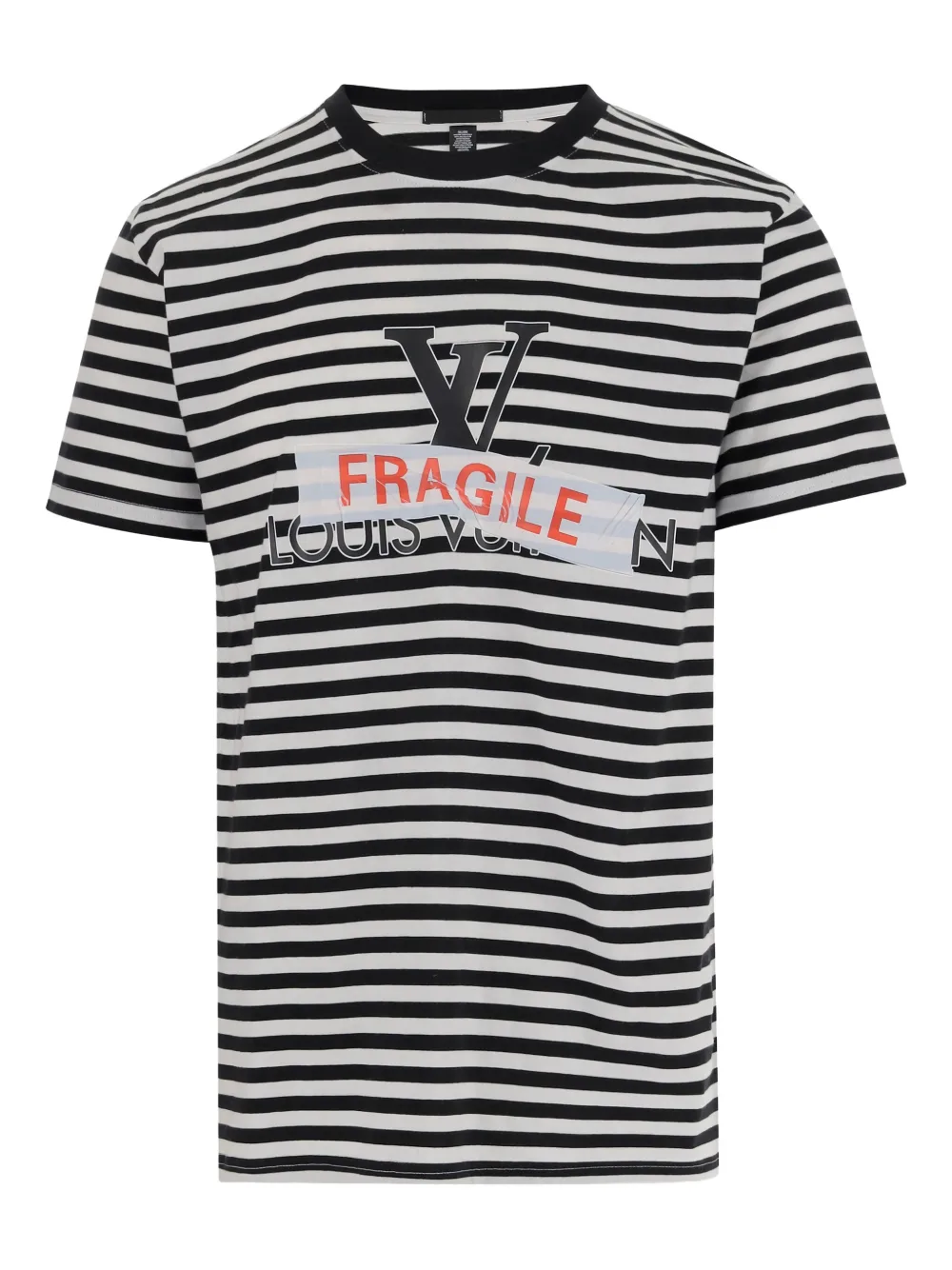 Black Score Gestreept T-shirt Wit