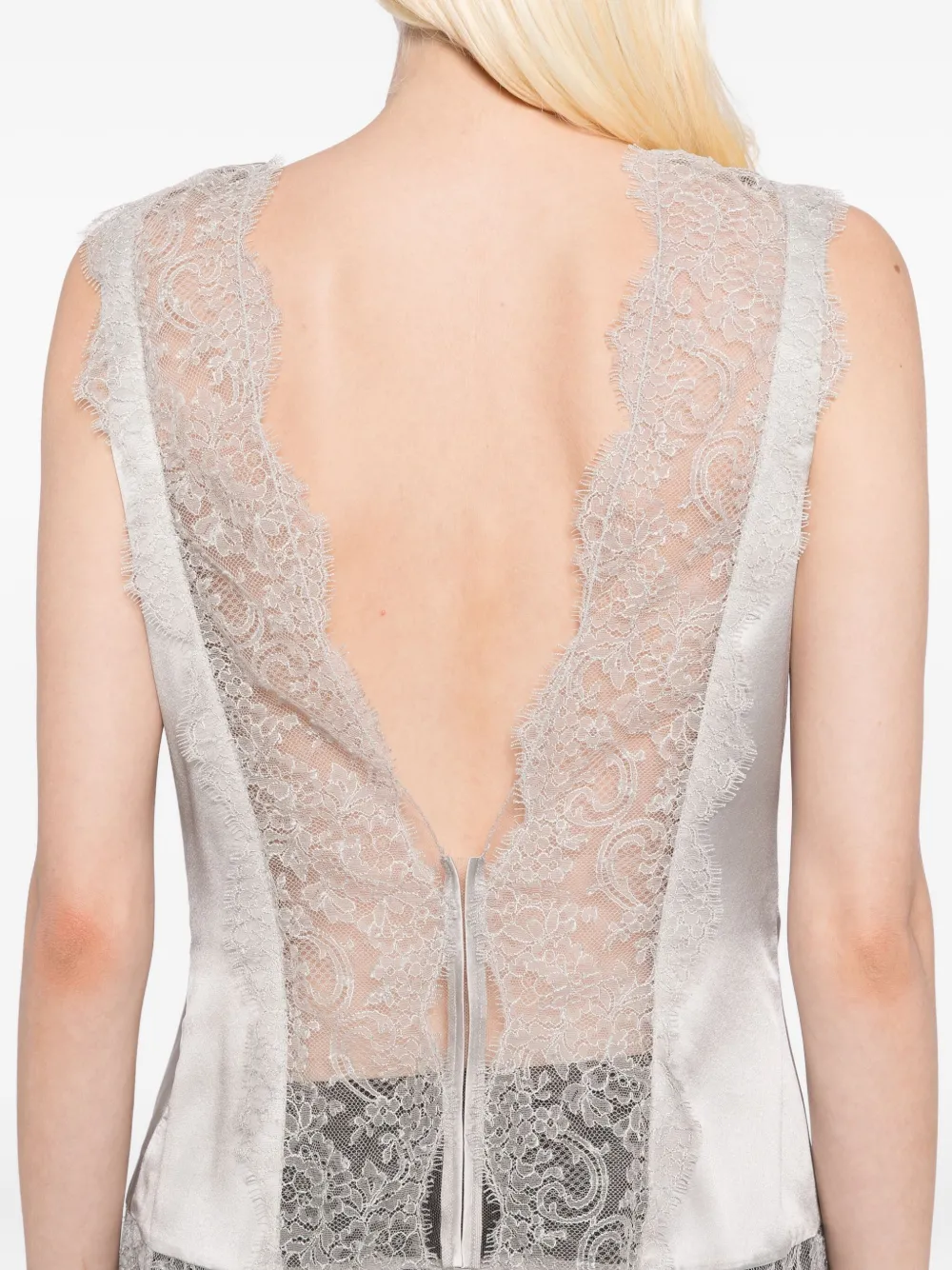 TOM FORD Zijden top Zilver