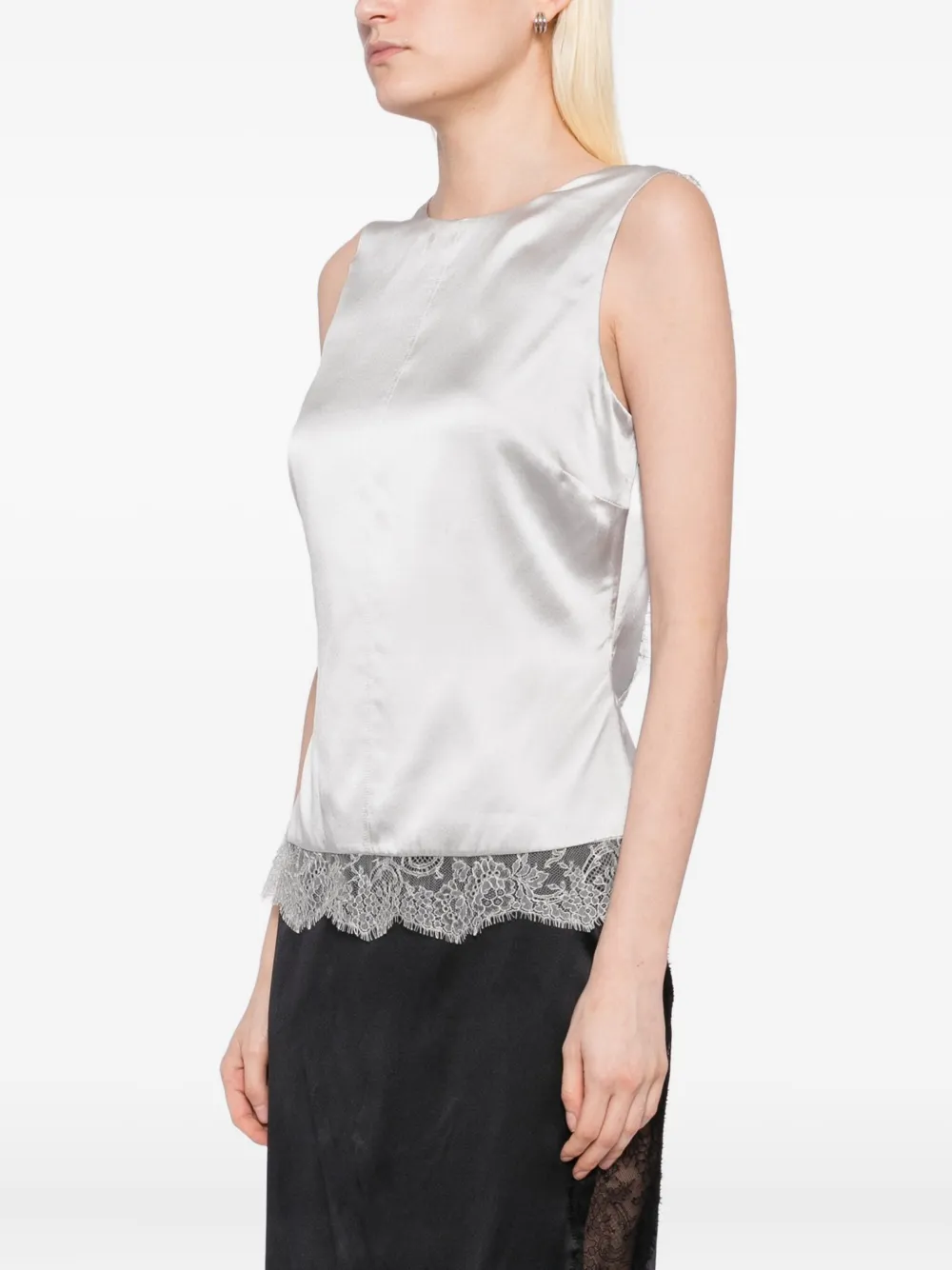 TOM FORD Zijden top Zilver