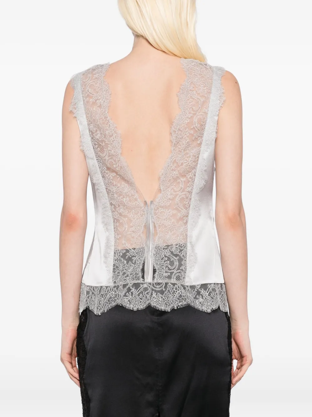 TOM FORD Zijden top Zilver
