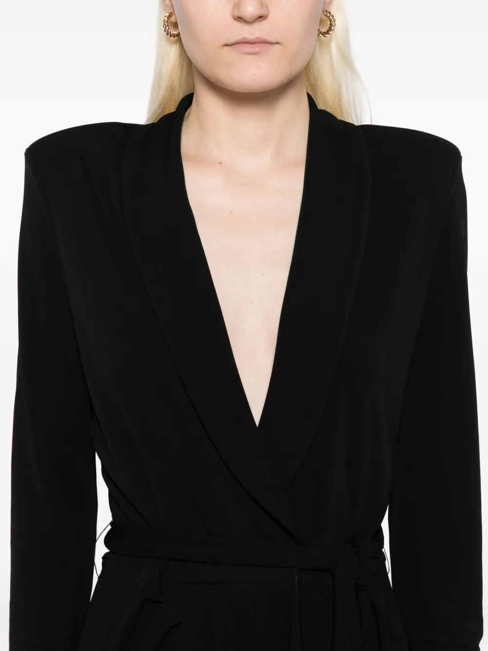 TOM FORD Wikkeljurk met lange mouwen Zwart
