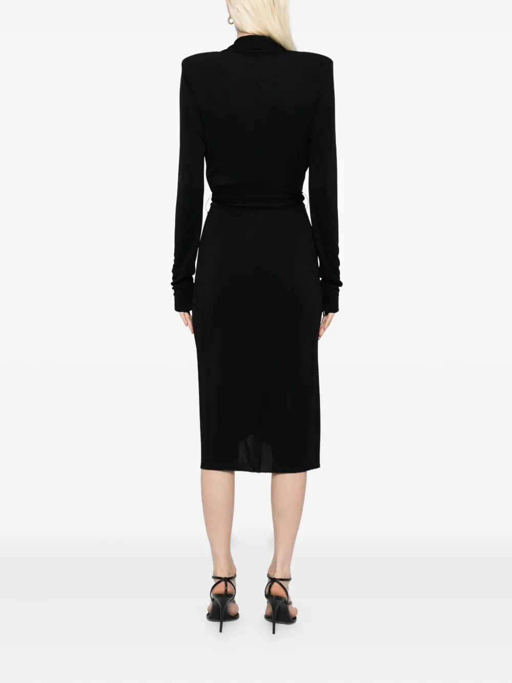 TOM FORD Wikkeljurk met lange mouwen Zwart