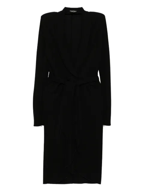 TOM FORD long-sleeves wrap dress