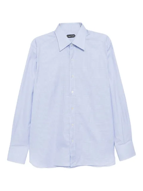 TOM FORD camisa con cuadros estampados