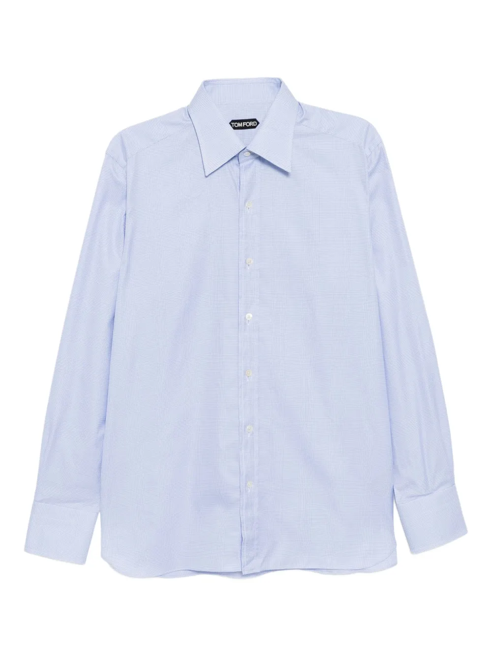 TOM FORD チェック シャツ - ブルー TOM FORD チェック シャツ - ブルー