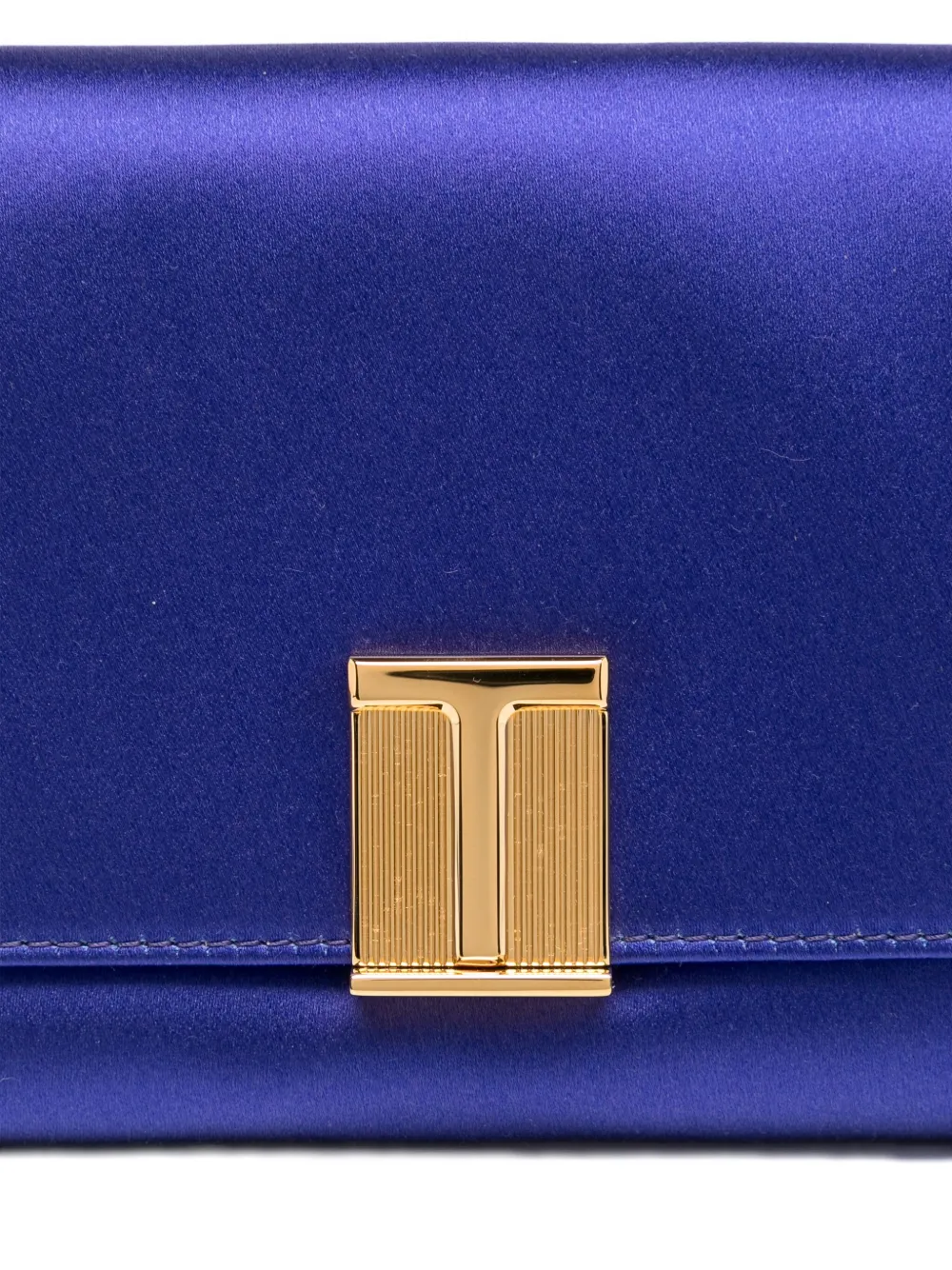 TOM FORD Nobile satijnen mini-tas met kettingband Paars