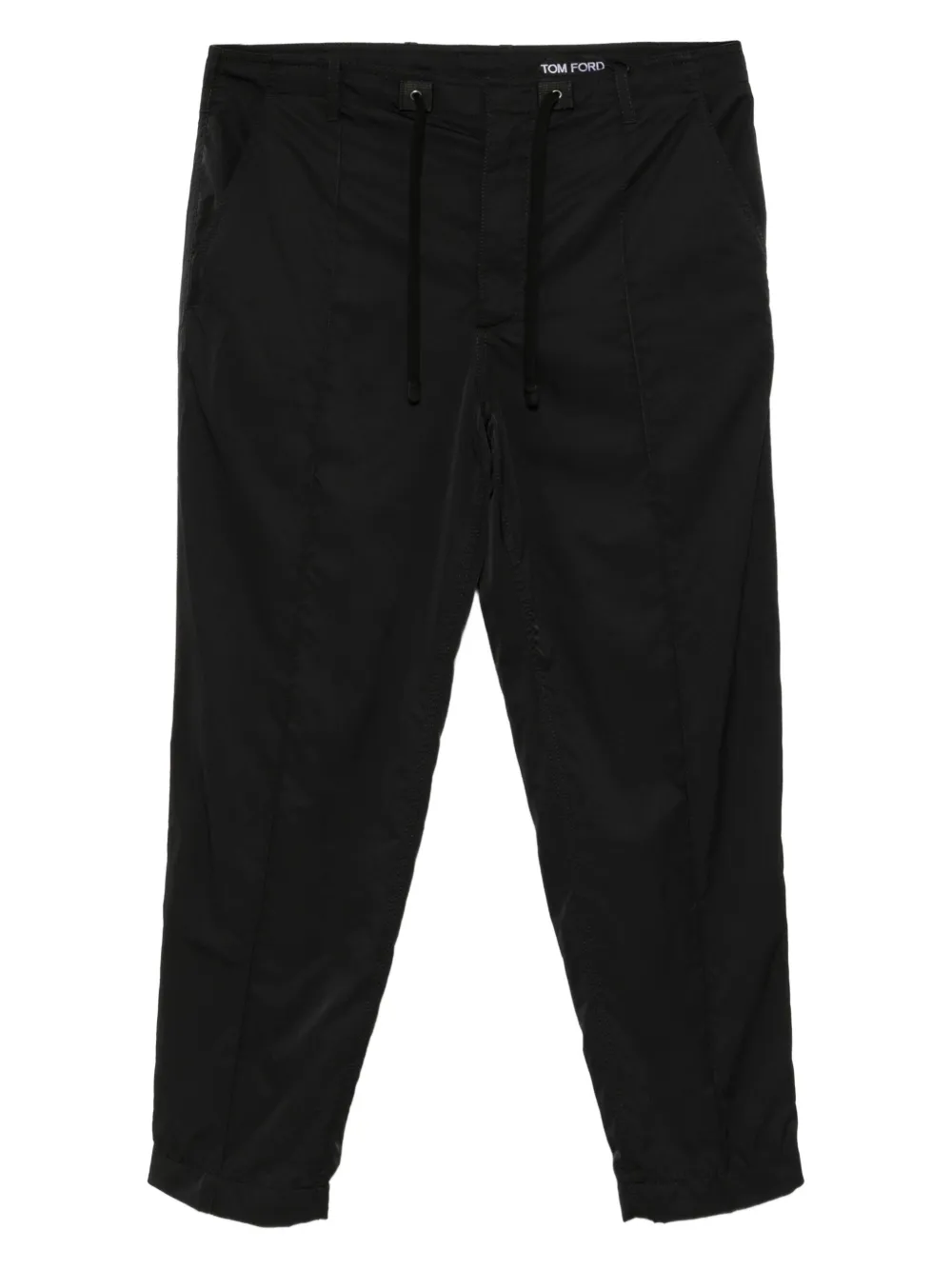 TOM FORD センタープレス パンツ - ブラック TOM FORD センタープレス パンツ - ブラック