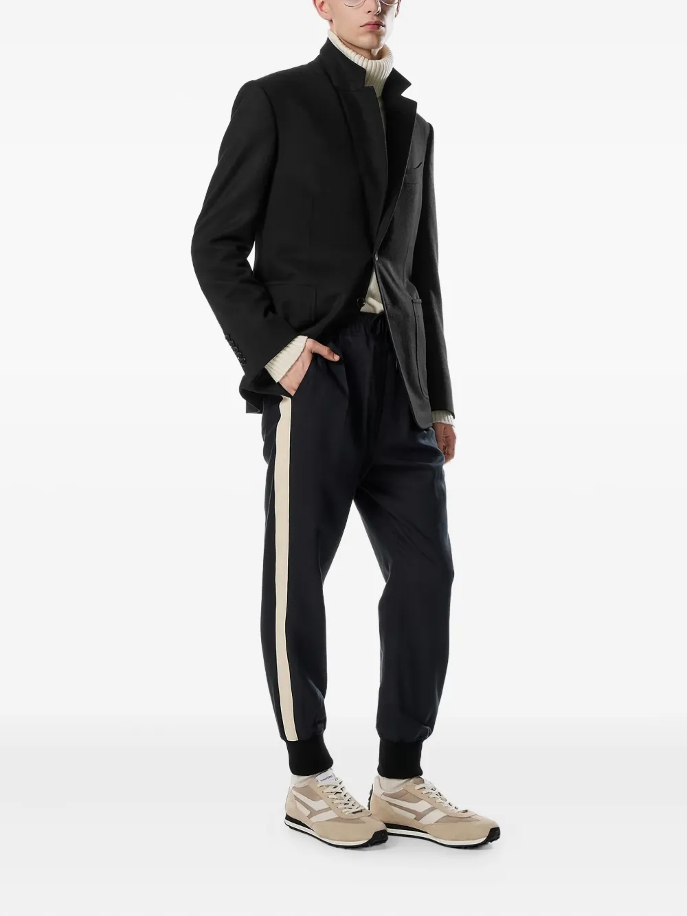 Tom Ford Single-breasted Blazer In Black