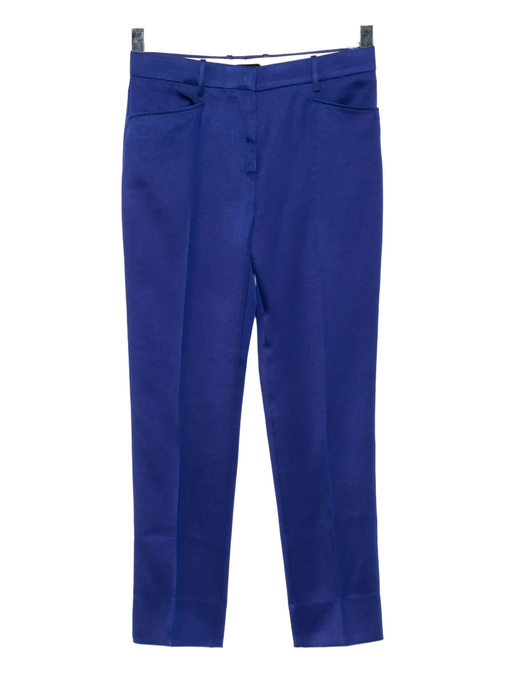 Tom Ford Cropped Straight-leg Trousers In Blue