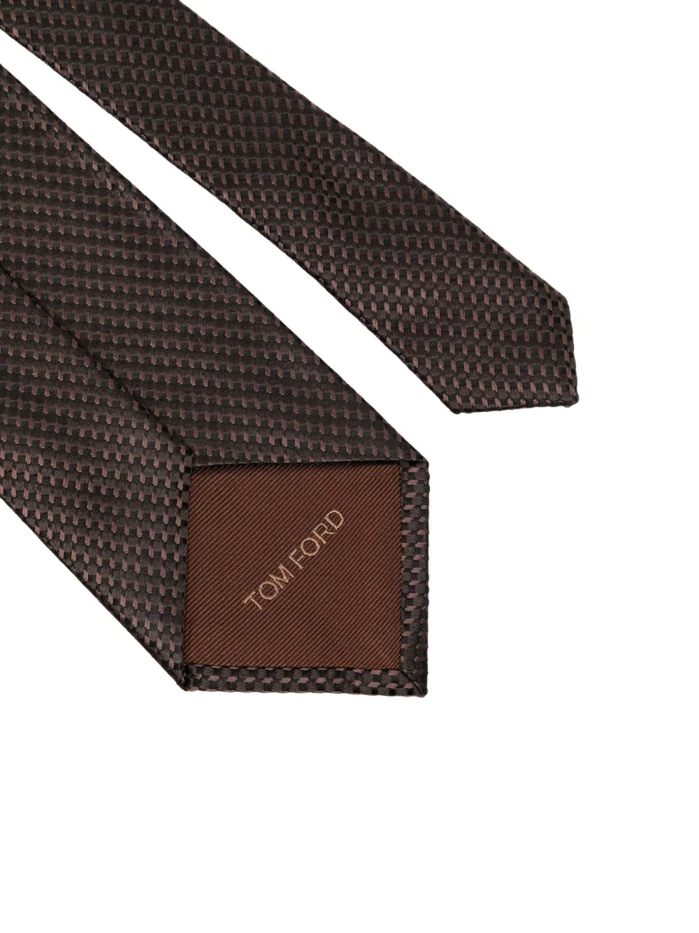 TOM FORD silk tie Bruin