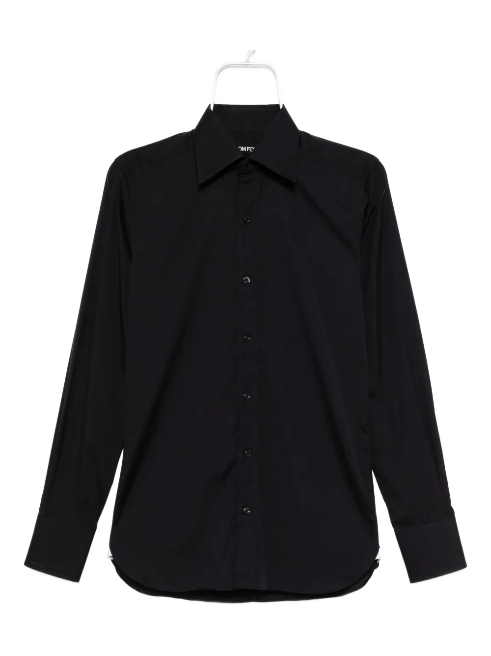 TOM FORD Popeline overhemd Zwart