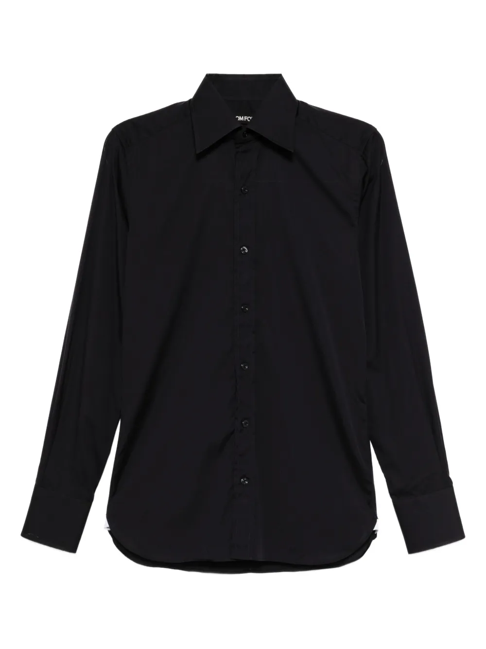 TOM FORD Popeline overhemd Zwart
