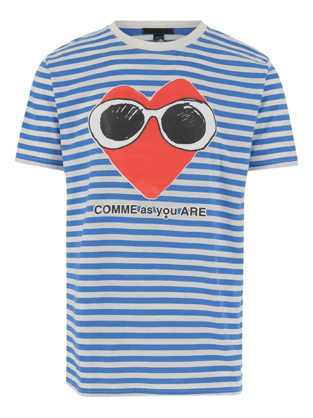 Black Score Gestreept T-shirt Blauw