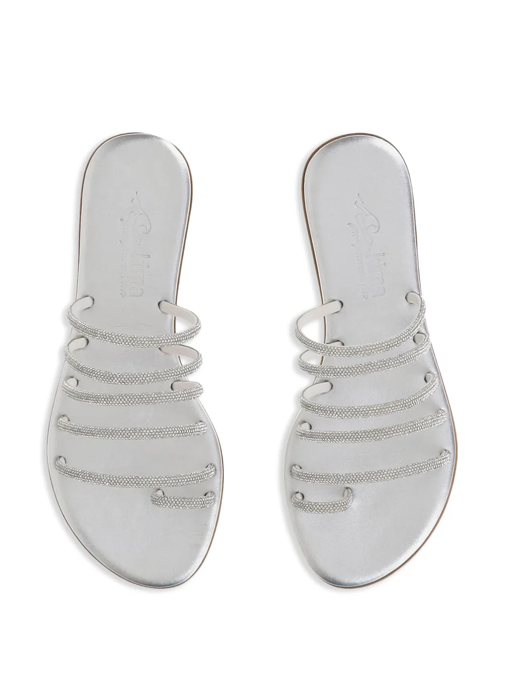 Kimaï rhinestone-embellished sandals Grey