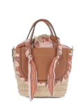 CUBA LAB raffia tote bag - Brown